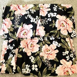 Kona Sol Ruffle Floral Tankini Top Only